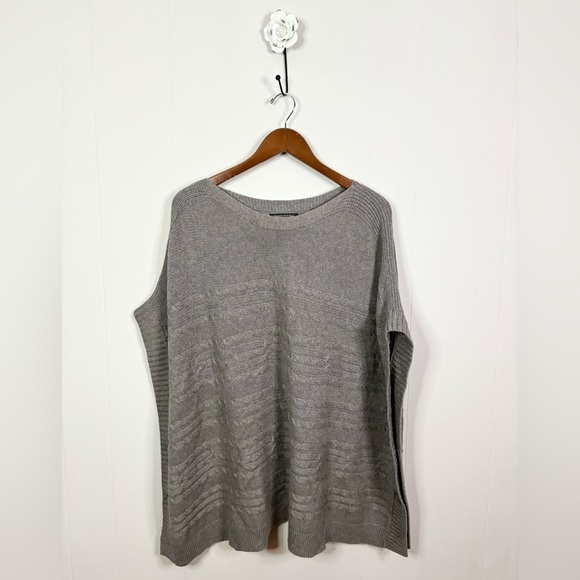 Banana Republic cable knit boatneck poncho sweater size XS/S oversized - Picture 1 of 7
